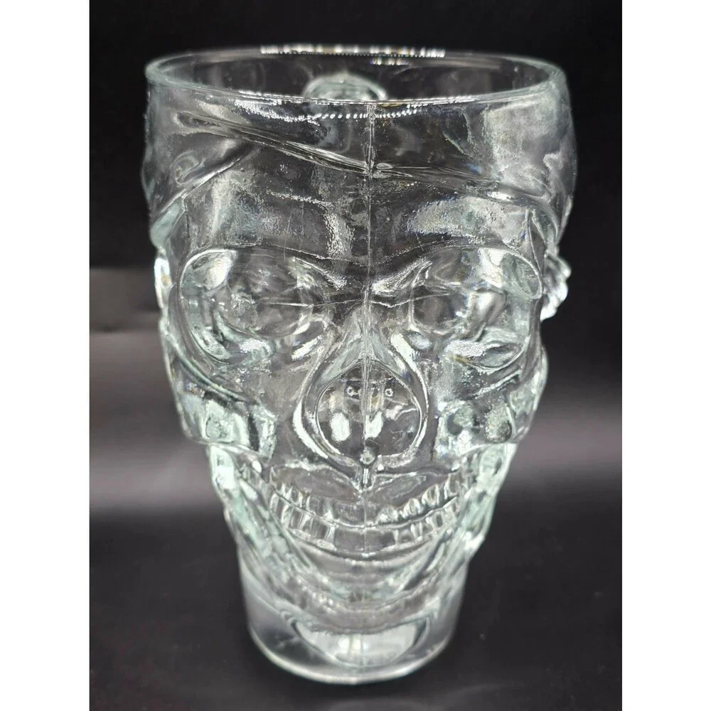 Heavy Glass Skull Mug 30 Ounces Clear Luminarc